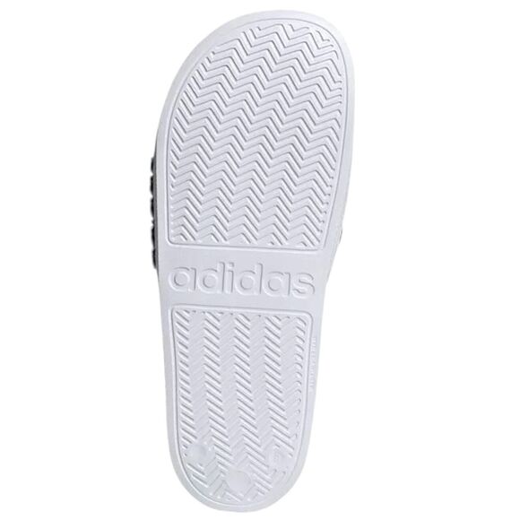 adidas Slides Men's Size 12 Adilette Shower White/Core Black/White Sandals - Picture 2 of 8